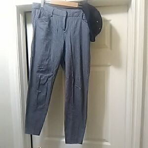 💲3⃣▶▶Maurices Black and White Geometric Pattern Pants An Hat